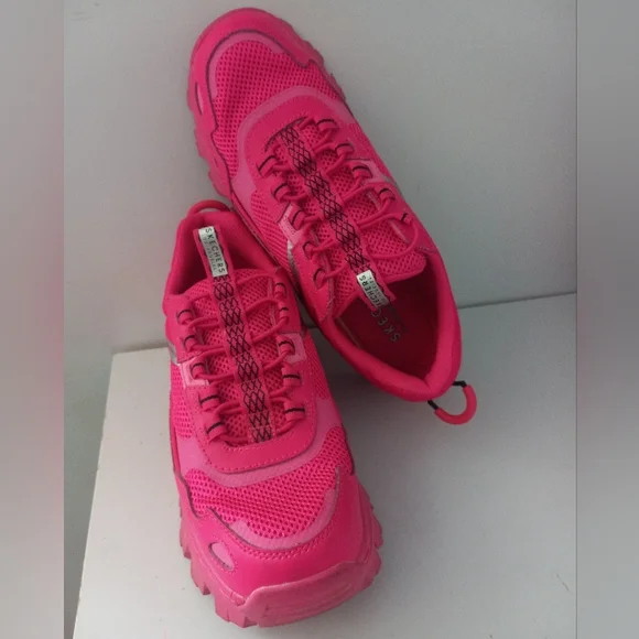 Skechers Women's Street Hi-Ryze Pop,chunky, Hot Pink - Picture 4 of 7